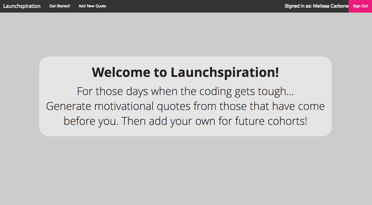 Launchspiration